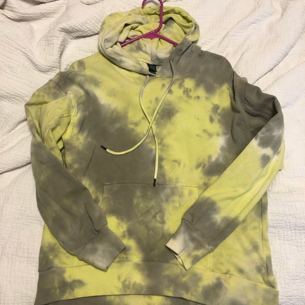 Wild Fable Green Tie Dye Hoodie
